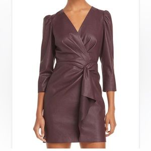 REBECCA TAYLOR vegan leather dress